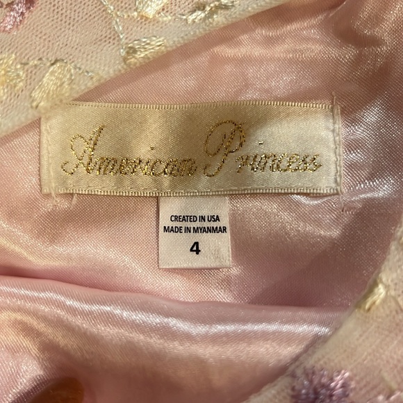 American Girls size 4 pink Easter or flower girl dress - Picture 3 of 4